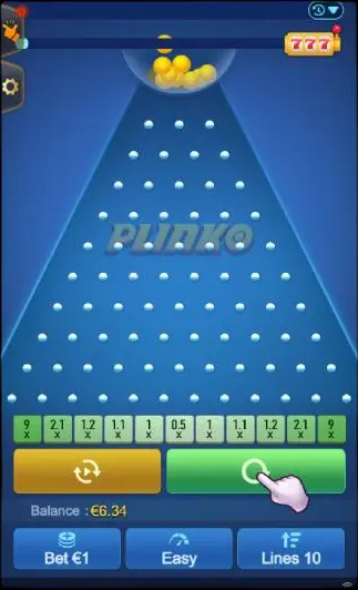 Dimostrazione a Plinko